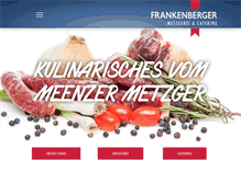 Tablet Screenshot of metzgerei-frankenberger.de